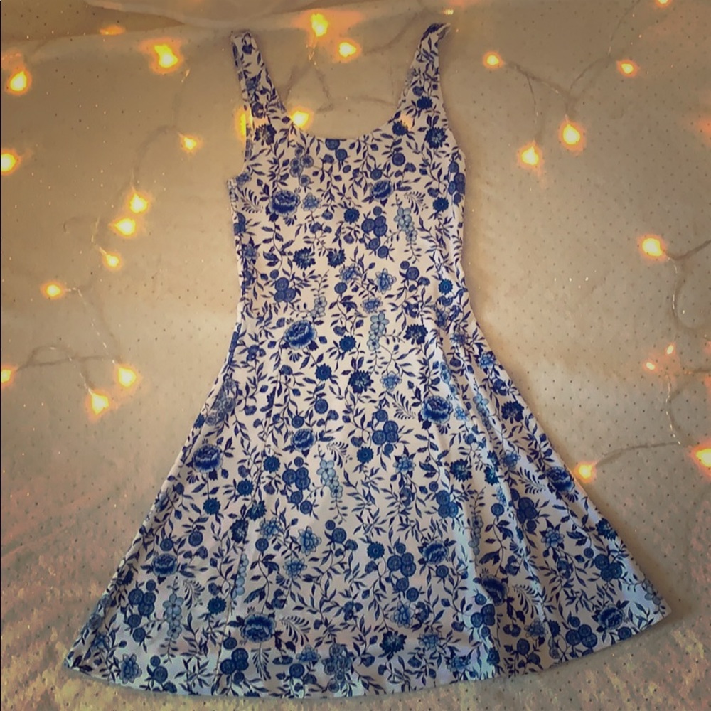 H&M Blue flowery dress
